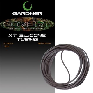 Gardner Tackle Covert XT Silicone Tubing 2 m, gr&uuml;n, braun, Silikonschlauch